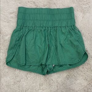 FP Movement by Free People High Waist Green Shorts